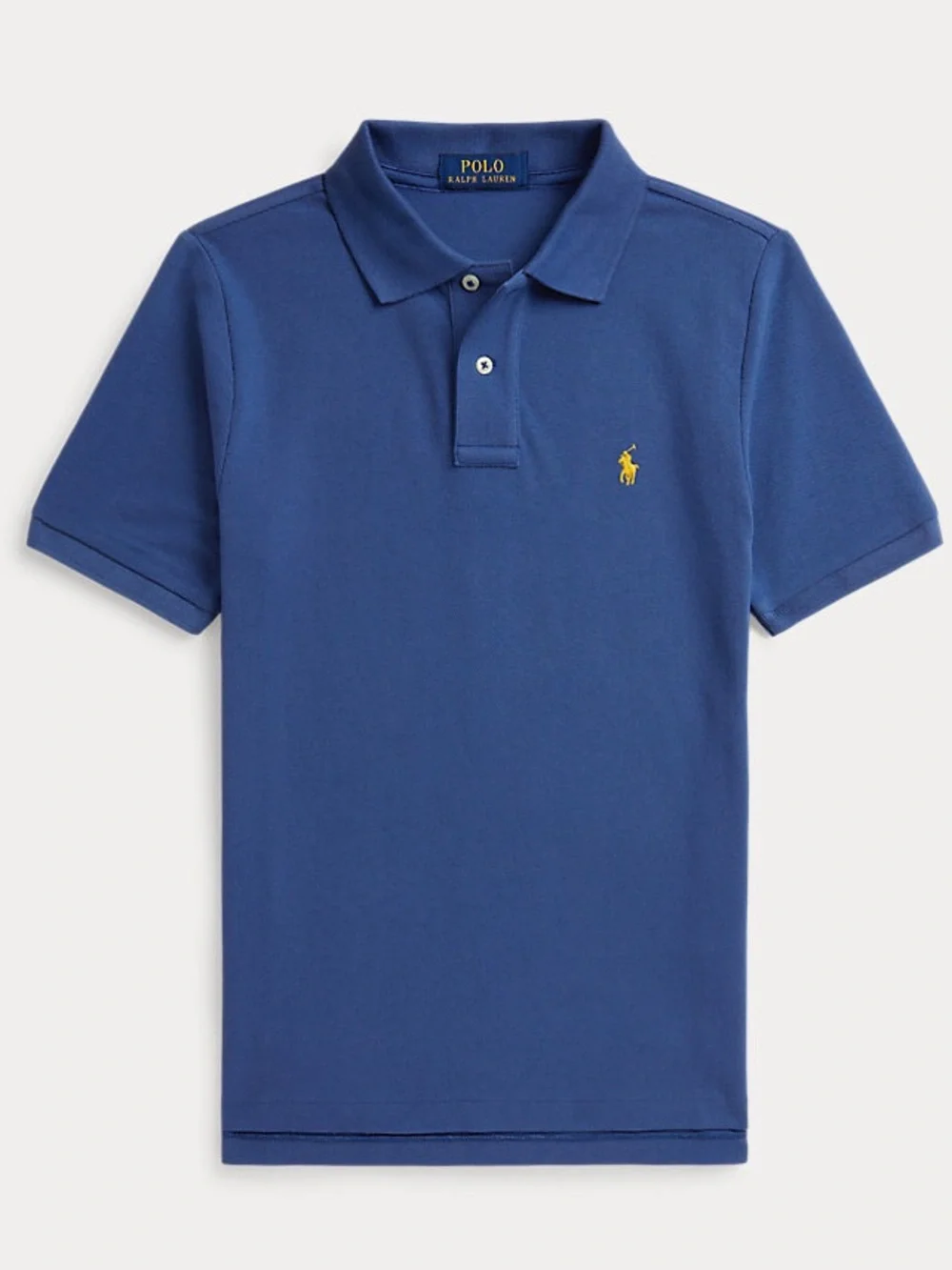 Polo by Ralph Lauren Boys' Royal Blue Short Sleeve Polo with Yellow Pony